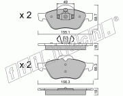KIT PASTIGLIE FRENO FRI-TECH 344.1 Renault Scenic (disco 280mm)(05>)