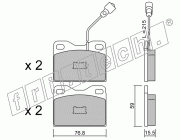 KIT PASTIGLIE FRENO FRI-TECH 017.4 Talbot Solara