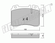 KIT PASTIGLIE FRENO FRI-TECH 683.1 Mercedes Classe E (W124) (89>96)