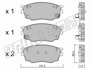 KIT PASTIGLIE FRENO FRI-TECH 491.0 Mazda 6 1,8I 16V (02>)