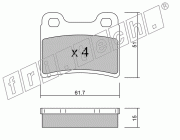 KIT PASTIGLIE FRENO FRI-TECH 551.0 (P) Ford Escort 1,8I-2,0(90>95)