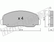 KIT PASTIGLIE FRENO FRI-TECH 103.0 Daihatsu Rocky-Feroza (90>)(Ake)