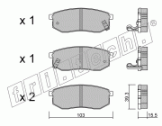 KIT PASTIGLIE FRENO FRI-TECH 530.0 (P) Hyundai Galloper 3,0V6(98>)