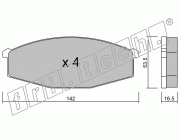KIT PASTIGLIE FRENO FRI-TECH 112.0 Nissan Patrol (79>)(Sum)