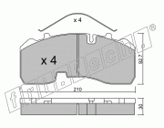 KIT PASTIGLIE FRENO FRI-TECH 611.0 Bpw Knorr SB6000 (19.5)(03>)(Kno)