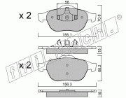 KIT PASTIGLIE FRENO FRI-TECH 345.1 Renault Espace Tt (02>)