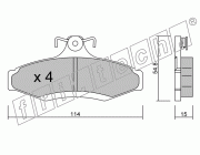 KIT PASTIGLIE FRENO FRI-TECH 378.0 (P) Ssangyong Korando Tt (96>)