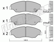 KIT PASTIGLIE FRENO FRI-TECH 385.0 Kia Sportage Tt (00>)