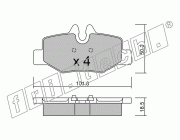 KIT PASTIGLIE FRENO FRI-TECH 592.0 (P) Mercedes Vito-Viano (03>)