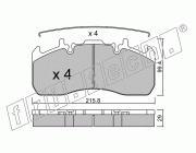 KIT PASTIGLIE FRENO FRI-TECH 824.0 (A/P) Renault Midlum 12>18 T(06>)