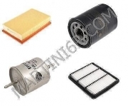 KF0004 KIT 4 FILTRI TAGLIANDO FORD Fiesta V - VI 1.4 TDCi 68 cv