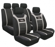 High-Gear, set fodere coordinate - Grigio  Fronte: tessuto in velluto di poliest