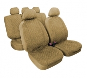 Miky, set fodere coordinate in microfibra - Beige 2 anteriori, 2 posteriori (con