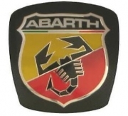 Adesivo resinato tridimensionale Abarth 64x59