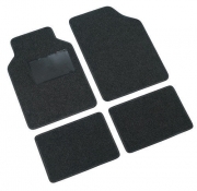 Supra, serie tappeti 4 pezzi - C - Antracite In moquette con battitacco. 100% po