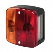 Basic, fanale posteriore 4 funzioni 12V Posizione, stop, direzione, luce targa.