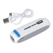 38909  Power-Pack 2200 - BIANCO Batteria d'emergenza con 1 porta Usb.