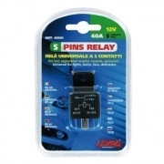 Relay universale 5 contatti - 12V 30A