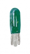 58357 12V Lampada con zoccolo vetro - (T5) - 1,2W - W2x4,6d - 2 pz - Verde