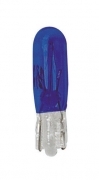 12V Lampada con zoccolo vetro - (T5) - 1,2W - W2x4,6d - 2 pz - D/Blister - Blu A