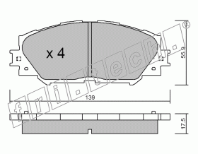 KIT PASTIGLIE FRENO FRI-TECH 7
