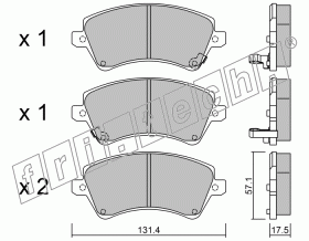 KIT PASTIGLIE FRENO FRI-TECH 4