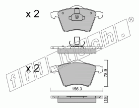 KIT PASTIGLIE FRENO FRI-TECH 5