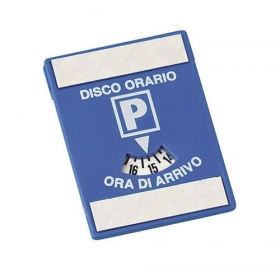 Disco orario europeo - 60x80 mm Fissaggio al cristallo tramite doppio adesivo 3M