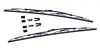Standard - 35 cm (14") - 2 pz Spazzole tergicristallo con telaio ed archetti in