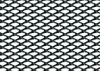 Racing Grill - Rombo fine 2x4 mm - 120x20 cm - Nero anodizzato In lega di allumi