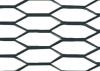 Racing Grill - Hexagon 8x25 mm - 100x33 cm - Nero anodizzato In lega di allumini