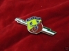 FREGIO SCUDETTO ABARTH CON LAMPO TRICOLORE 87mm X 38mm