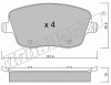 KIT PASTIGLIE FRENO FRI-TECH 563.0 Skoda Fabia 1,9Tdi(99>)