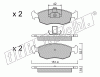 KIT PASTIGLIE FRENO FRI-TECH 283.3 Fiat Punto 1,8 16v-Palio (99>03)
