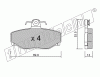 KIT PASTIGLIE FRENO FRI-TECH 133.0 (P) Volvo Serie 7-9-C70-V70 (GIR)