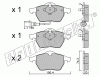 KIT PASTIGLIE FRENO FRI-TECH 188.4 Audi A3 1,6(00>)-Golf IV (Ate)