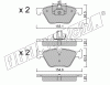KIT PASTIGLIE FRENO FRI-TECH 573.3 Bmw Serie 3 (05>)