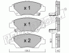 KIT PASTIGLIE FRENO FRI-TECH 882.0 Honda Jazz (08>) - Insight (09>)