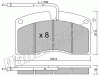 KIT PASTIGLIE FRENO FRI-TECH 664.0 Renault Bus R312 (88>98)