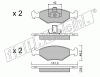 KIT PASTIGLIE FRENO FRI-TECH 282.2 Fiat Palio 1.7 Td 70 Sw (00>)(Ate)