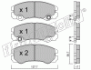 KIT PASTIGLIE FRENO FRI-TECH 366.1 Opel Frontera (99>)
