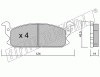 KIT PASTIGLIE FRENO FRI-TECH 389.0 Daihatsu Charade 1,0-Td(83>87)