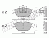 KIT PASTIGLIE FRENO FRI-TECH 682.2 (P) Mercedes SerieE Coupe-GLK(08>)