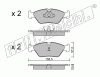 KIT PASTIGLIE FRENO FRI-TECH 093.1 Maserati 222-228-422-430(89>)(Ate)