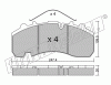 KIT PASTIGLIE FRENO FRI-TECH 612.0 Bpw Knorr SB7000 (22.5)(03>)(Kno)
