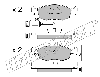 KIT PASTIGLIE FRENO FRI-TECH 096.0 Ford Scorpio C/S (Ate)