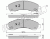 KIT PASTIGLIE FRENO FRI-TECH 905.0 Great Wall Hover-Steed (07>)
