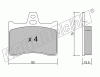 KIT PASTIGLIE FRENO FRI-TECH 547.0 (P) Citroen Xantia Sw(93>)-Xm(>00)