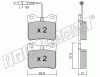 KIT PASTIGLIE FRENO FRI-TECH 199.0 (P) Mercedes Serie V(96>)(Ate)