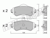 KIT PASTIGLIE FRENO FRI-TECH 965.0 Citroen C4 (10>)